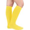 imageAmerican Trends Kids Toddler Soccer Socks Knee High Tube long Socks Three Stripes Uniform Socks for Boys Girls 19 years1 Pack Yellow