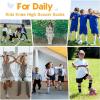 imageAmerican Trends Kids Toddler Soccer Socks Knee High Tube long Socks Three Stripes Uniform Socks for Boys Girls 19 years1 Pack Yellow