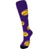 imageAmerican Trends Softball Socks with Baseball Softball for Girls Athletic Socks with Stitchs for Youth Athletic Football SocksPurple Baseball