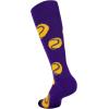 imageAmerican Trends Softball Socks with Baseball Softball for Girls Athletic Socks with Stitchs for Youth Athletic Football SocksPurple Baseball