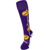 imageAmerican Trends Softball Socks with Baseball Softball for Girls Athletic Socks with Stitchs for Youth Athletic Football SocksPurple Bat
