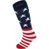 imageAmerican Trends Kids Toddler Soccer Socks Knee High Tube long Socks Three Stripes Uniform Socks for Boys Girls 19 years1 Pack American Flag