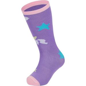 imageAmerican Trends Kids Socks Knee High Uniform Sports Soccer Socks Stripes Tube Socks for Child Boys Girls1 Pack Z Unicorn Purple