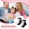 imageAmerican Trends Kids Athletic Crew Socks Toddler Striped Socks School Uniform Socks 4 PairsBlack and White
