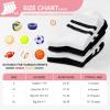 imageAmerican Trends Kids Athletic Crew Socks Toddler Striped Socks School Uniform Socks 4 PairsBlack and White