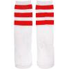 imageAmerican Trends Kids Child Athletic Socks Striped Knee High Tube Soccer Socks Baseball Softball Socks for Toddler Girls1 Pack White Red