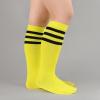 imageAmerican Trends Kids Child Athletic Socks Striped Knee High Tube Soccer Socks Baseball Softball Socks for Toddler Girls1 Pack Yellow Black