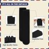 imageAmerican Trends Kids Knee High Socks Boys Girls School Uniform Dress Socks Toddler Long Tube Seamless Knit Socks 3 Pack3 Pack Black White Navy