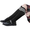 imageAmerican Trends Kids Knee High Socks Boys Girls School Uniform Dress Socks Toddler Long Tube Seamless Knit Socks 3 Pack3 Pack Black White Stripes