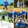 imageAmerican Trends Kids Knee High Socks Boys Girls School Uniform Dress Socks Toddler Long Tube Seamless Knit Socks 3 Pack3 Pack Navy