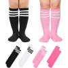 imageAmerican Trends Kids Toddler Soccer Socks Stripes Uniform Knee High Tube Long Youth Soccer Baseball Socks for Boys Girls4 Mixpack C