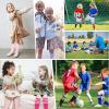 imageAmerican Trends Kids Toddler Soccer Socks Stripes Uniform Knee High Tube Long Youth Soccer Baseball Socks for Boys Girls4 Mixpack I
