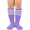 imageAmerican Trends Kids Toddler Soccer Socks Stripes Uniform Knee High Tube Long Youth Soccer Baseball Socks for Boys Girls4 Mixpack M