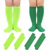 imageAmerican Trends Kids Toddler Soccer Socks Stripes Uniform Knee High Tube Long Youth Soccer Baseball Socks for Boys Girls4 Mixpack U