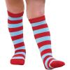 imageAmerican Trends Kids Soccer Socks Toddler Knee High Tube Socks for Boys Girls School Striped Long Sports Athletic Socks2 Pack Red Blue White