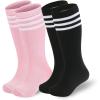 2 Pack Pink Black White