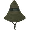 imageKids Sun Hat Outdoor UPF 50 Sun Hats Wide Brim Kids Bucket Hat Fishing Hat 512 Years1 Pack Army Green