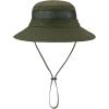 imageKids Sun Hat Outdoor UPF 50 Sun Hats Wide Brim Kids Bucket Hat Fishing Hat 512 Years1 Pack Army Green