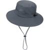 imageKids Sun Hat Outdoor UPF 50 Sun Hats Wide Brim Kids Bucket Hat Fishing Hat 512 Years1 Pack Dark Grey