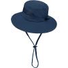 imageKids Sun Hat Outdoor UPF 50 Sun Hats Wide Brim Kids Bucket Hat Fishing Hat 512 Years1 Packnavy Blue