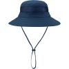 imageKids Sun Hat Outdoor UPF 50 Sun Hats Wide Brim Kids Bucket Hat Fishing Hat 512 Years1 Packnavy Blue