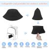 imageToddler Sun Hat Sun Protection Kids Bucket Hat Toddler Beach Hats for Girls Boys Swim CapBlack
