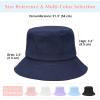 imageToddler Sun Hat Sun Protection Kids Bucket Hat Toddler Beach Hats for Girls Boys Swim CapNavy Bule