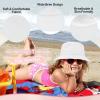 imageToddler Sun Hat Sun Protection Kids Bucket Hat Toddler Beach Hats for Girls Boys Swim CapWhite