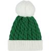 imageAmerican Trends Baby Beanie Hat Double Pom Pom Toddler Beanies Knit Infant Winter Hat Caps for Boys GirlsChristmaswhite  Green