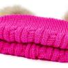 imageAmerican Trends Baby Beanie Hat Double Pom Pom Toddler Beanies Knit Infant Winter Hat Caps for Boys GirlsRose Red