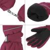 imageAmerican Trends Kids Waterproof Winter Gloves Warm Snow Gloves Boys Girls Ski Gloves Toddler Mittens WindproofRed
