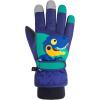 imageAmerican Trends Kids Waterproof Winter Gloves Warm Snow Gloves Boys Girls Ski Gloves Toddler Mittens WindproofY NavyDinosaur