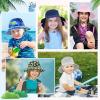 imageBaby Sun Hat Toddler Summer UPF 50 Sun Protection Baby Boy Girls Hats Beach Hats Wide Brim Adjustable Bucket Hat1 Pack Purple