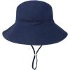 imageBaby Sun Hat Toddler Summer UPF 50 Sun Protection Baby Boy Girls Hats Beach Hats Wide Brim Adjustable Bucket HatA 1 Navy