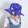 imageBaby Sun Hat Toddler Summer UPF 50 Sun Protection Baby Boy Girls Hats Beach Hats Wide Brim Adjustable Bucket HatB Blue Whale