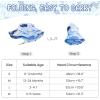 imageBaby Sun Hat Toddler Summer UPF 50 Sun Protection Baby Boy Girls Hats Beach Hats Wide Brim Adjustable Bucket HatB Blue Whale