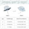 imageBaby Sun Hat Toddler Summer UPF 50 Sun Protection Baby Boy Girls Hats Beach Hats Wide Brim Adjustable Bucket HatB Bule