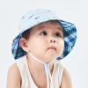 imageBaby Sun Hat Toddler Summer UPF 50 Sun Protection Baby Boy Girls Hats Beach Hats Wide Brim Adjustable Bucket HatB Bule