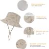 imageBaby Sun Hat Toddler Summer UPF 50 Sun Protection Baby Boy Girls Hats Beach Hats Wide Brim Adjustable Bucket HatB Khaki Dinosaur