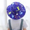 imageBaby Sun Hat Toddler Summer UPF 50 Sun Protection Baby Boy Girls Hats Beach Hats Wide Brim Adjustable Bucket HatB Navy Dinosaur