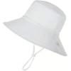 imageBaby Sun Hat UPF 50 Wide Brim Sun Protection Baby Bucket Hat Toddler Summer Hat for Boy GirlsA 2 Pack Blue Gray  White