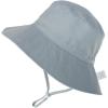 imageBaby Sun Hat UPF 50 Wide Brim Sun Protection Baby Bucket Hat Toddler Summer Hat for Boy GirlsA 2 Pack Blue Gray  White
