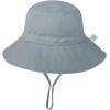 imageBaby Sun Hat UPF 50 Wide Brim Sun Protection Baby Bucket Hat Toddler Summer Hat for Boy GirlsA 2 Pack Navy  Gray