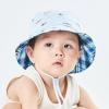 imageBaby Sun Hat UPF 50 Wide Brim Sun Protection Baby Bucket Hat Toddler Summer Hat for Boy GirlsB 2 Pack Beige  Blue