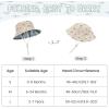 imageBaby Sun Hat UPF 50 Wide Brim Sun Protection Baby Bucket Hat Toddler Summer Hat for Boy GirlsB 2 Pack Beige  Blue
