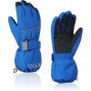 imageAmerican Trends Kids Waterproof Winter Gloves Warm Snow Gloves Boys Girls Ski Gloves Toddler Mittens WindproofBlue