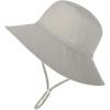 imageBaby Sun Hat Toddler Summer UPF 50 Sun Protection Baby Boy Girls Hats Beach Hats Wide Brim Adjustable Bucket HatA 1 Beige