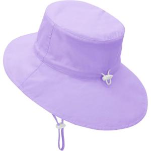 imageBaby Sun Hat Toddler Summer UPF 50 Sun Protection Baby Boy Girls Hats Beach Hats Wide Brim Adjustable Bucket Hat1 Pack Purple