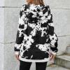 imageAmerican Trends Oversized Sweatshirts for Women Athletic Womens Sherpa Hoodie Fluffy Womens Hoodies Pullover with PocketsBlack Cow Print