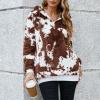 imageAmerican Trends Oversized Sweatshirts for Women Athletic Womens Sherpa Hoodie Fluffy Womens Hoodies Pullover with PocketsBrown Cow Print